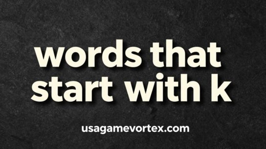 words that start with k