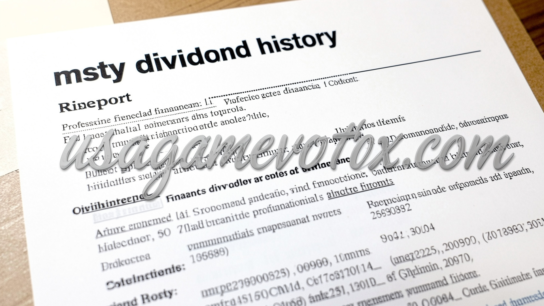 MSTY Dividend History